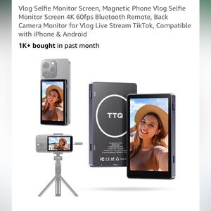 Camera Monitor for Vlog Live Stream - Silver